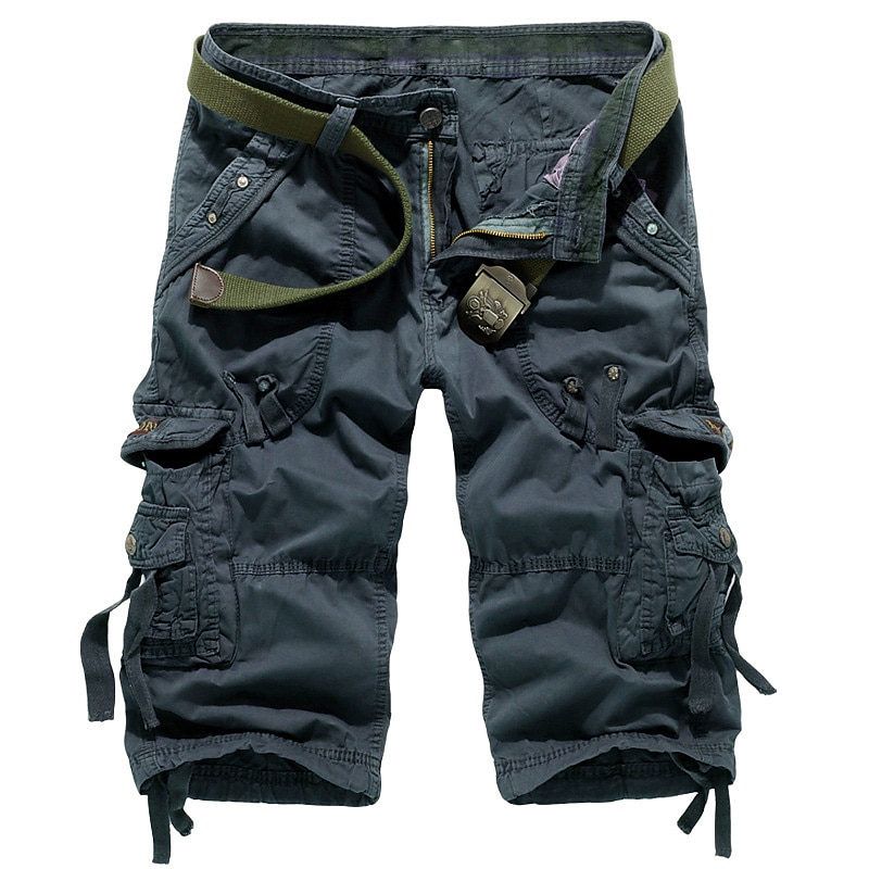 Capri Cargo Shorts with Drawstring, Casual Comfort, Streetwear