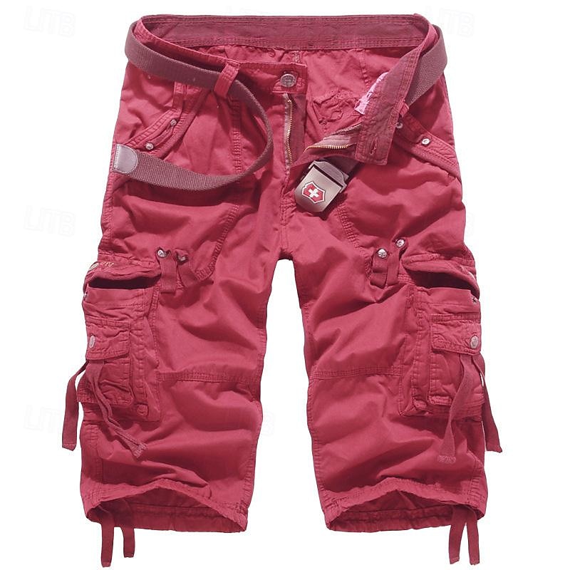 Capri Cargo Shorts with Drawstring, Casual Comfort, Streetwear